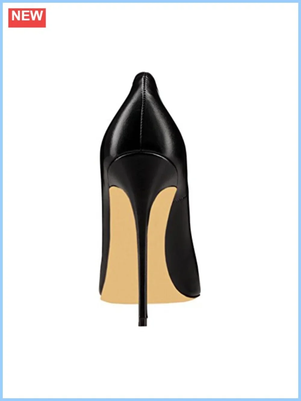Women's Pointed Toe Stiletto Pumps Faux Leather 4.72